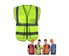 Reflective safety vest เสื้อกั๊กสะท้อนแสงเพื่อความปลอดภัย เสื้อกั๊กจราจร เสื้อกั๊กทำงาน 0