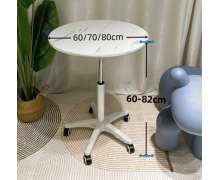 โต๊ะ cocktail table กลมขนาด 60 ซม.ปรับความสูงได้ 59-80 ซม./85-105 ซม.