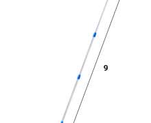 ด้ามต่อชุกรีดกระจก ชุดขนแกะ ของคลีนเวิลด์ มี 4 ขนาด  2.5เมตร ,3เมตร,4 เมตร ,6เมตร 