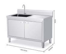 ตู้ซิงค์สแตนเลส เกรด201/304  sink cabinet,สั่งทำตามขนาดลูกค้าได้