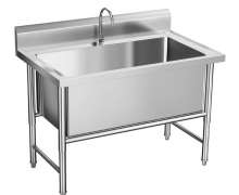 ซิงค์สแตนเลส อ่างล้างจานสแตนเลส1หลุม Sink stainless เกรด304หนา1.2มิล ขนาด 100X50X80mm.