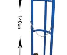 รถเข็นถังแก๊สเหล็กพ่นสี เข็น1 ถัง รับน้ำหนัก150กกพับไม่ได้